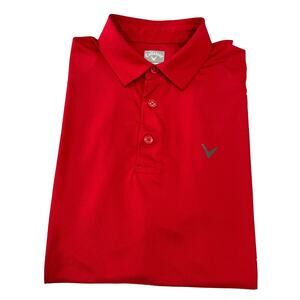 CALLAWAY Polo Shirt Opti-Dri Swing Tech Golf Men Sz M Slightly Used